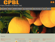 Tablet Screenshot of citrusproductsbelize.com